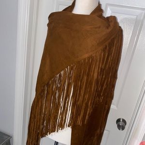 Boston Proper Brown Cowgirl Shawl